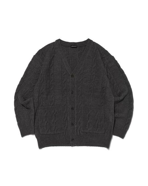 otherfits Cable Loose Daily Cardigan Charcoal