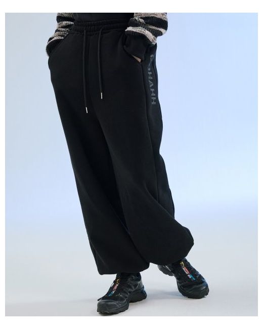 oohahh Side Pintuck Lettering Pants