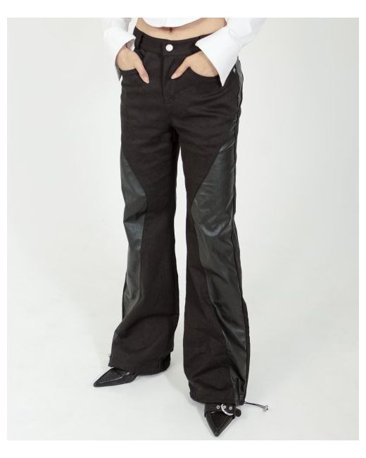 darlingyouarebad Leather Point String Pants