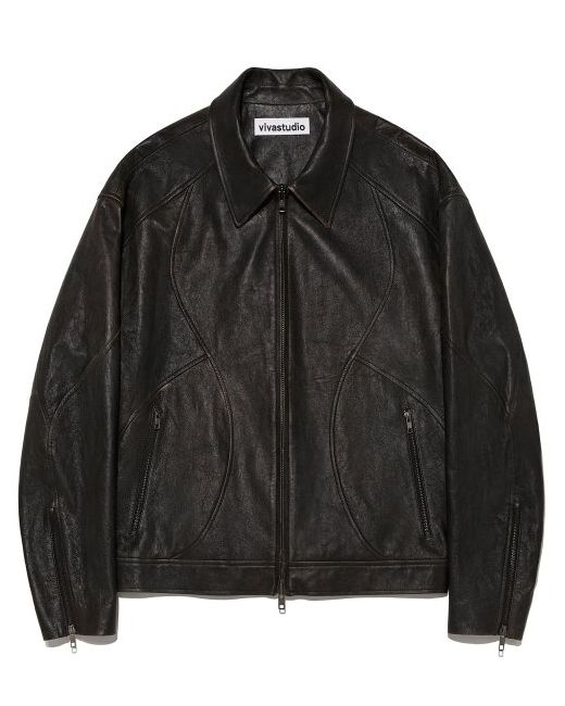 vivastudio Drift Distress Leather Jacket