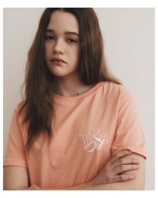 wondervisitor WDVST Logo T-shirt Coral