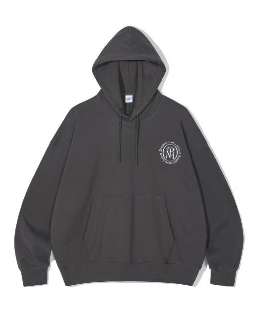 partimento Circle Logo Oversized Hoodie Charcoal