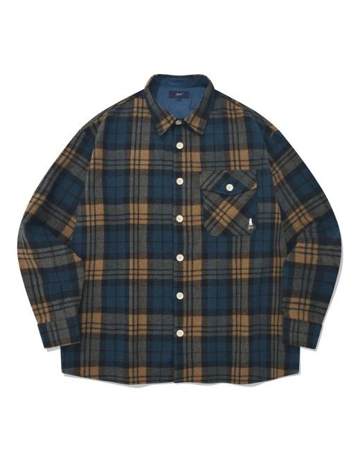 Yale Heavy Flannel One Pocket Check Shirts Yellow