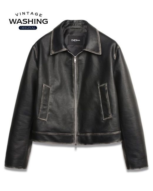 doffjason Washed Leather Heritage Single Jacket