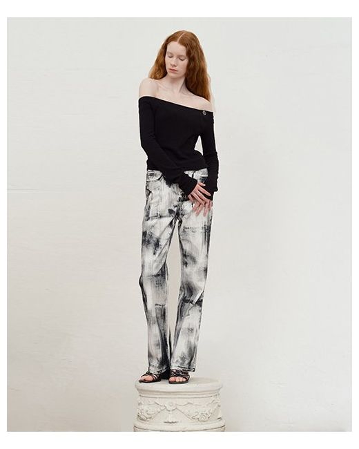 kirsh Collection Painting Straight Pants