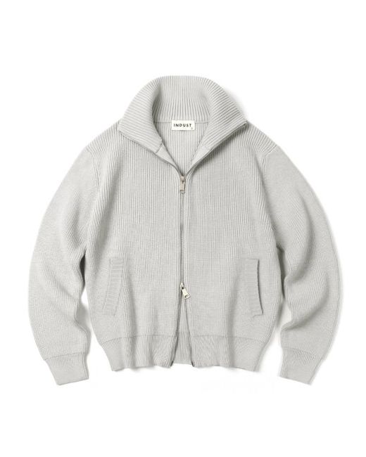 corrs Develop. Ver Reverse full zip-up knit cardigangray