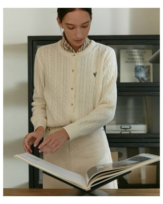 depound Cable cardigan ivory