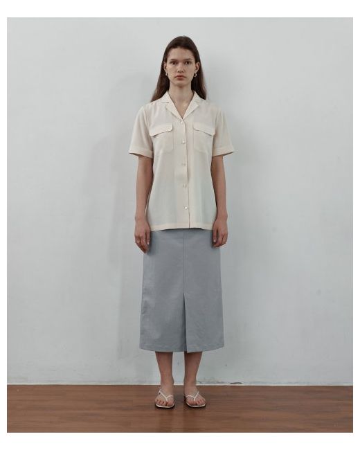 steparound Front slit casual H-line skirts