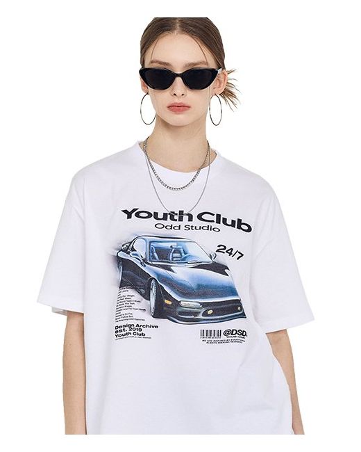 oddstudio Youth Club Racing Loose Fit T-Shirt