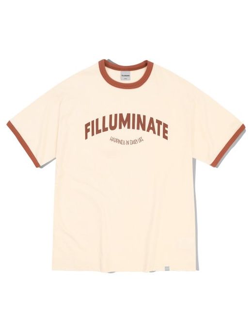 filluminate Overfit Bliss Ringer T-Shirt Cream