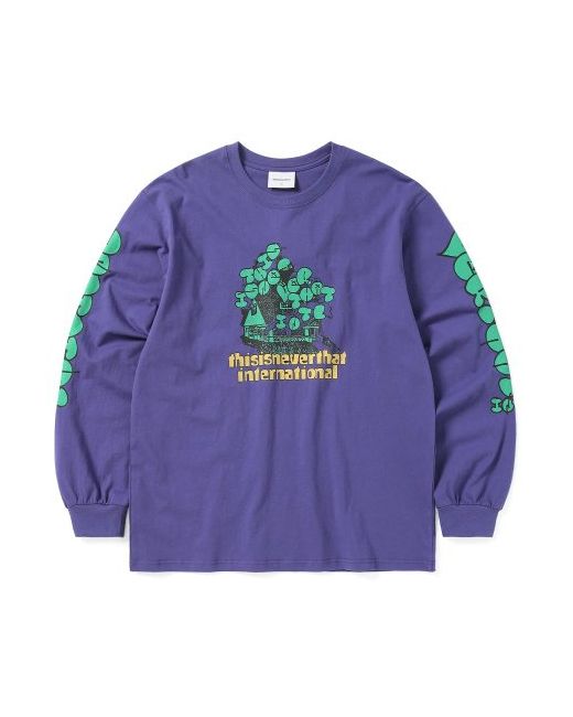 thisisneverthat Burning House L/S Tee Blue