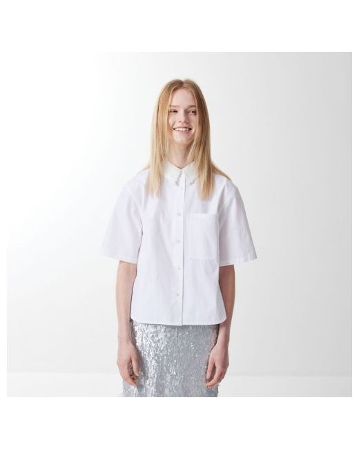 voyonn Collar lace short sleeve shirt 0053
