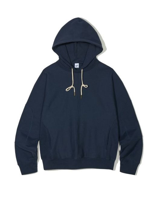 partimento Layered Structured Hoodie Navy