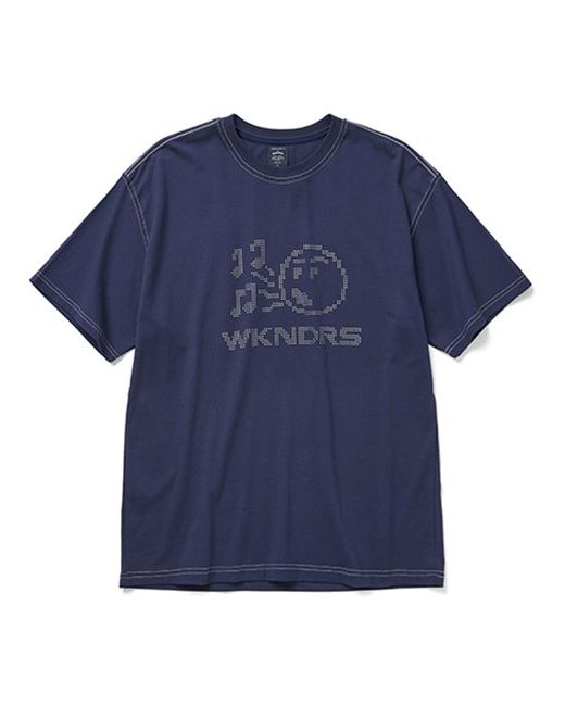 wkndrs Pixel T-Shirt Navy