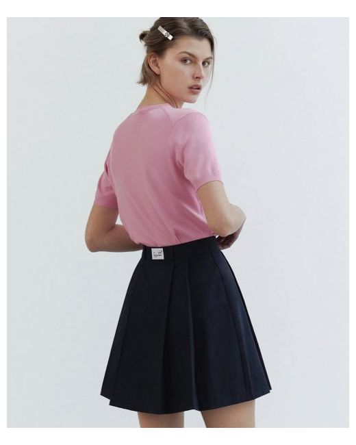 ihr Short Pleated Skirt Navy