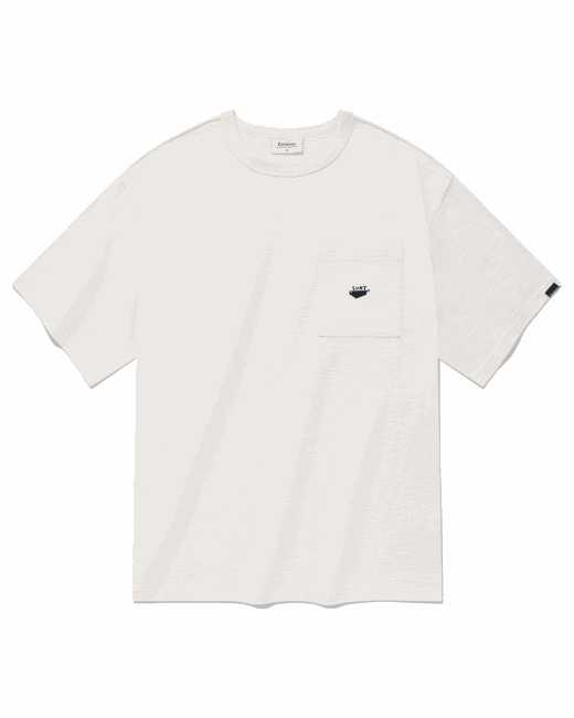 covernat Whale Logo Slub T-Shirt Ecru