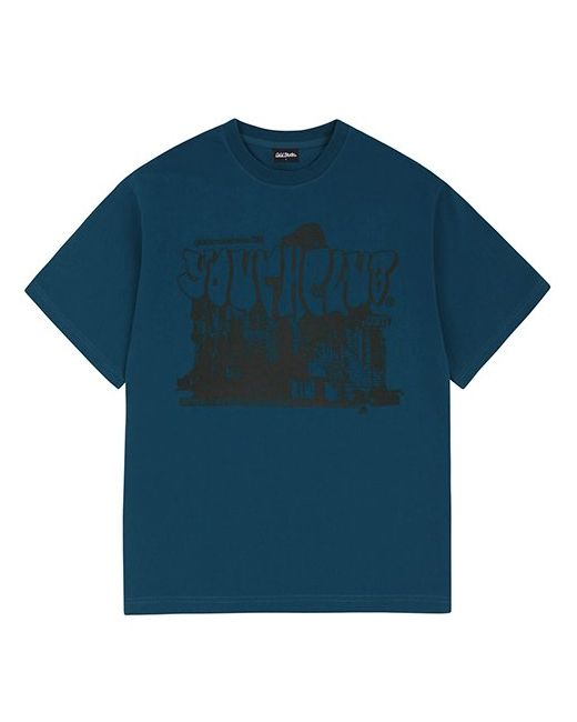 oddstudio Youth Club Graphic Overfit T-Shirt NAVY