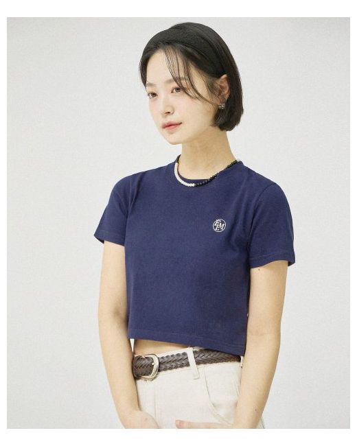 filluminate W Essential Cropped Tee Navy