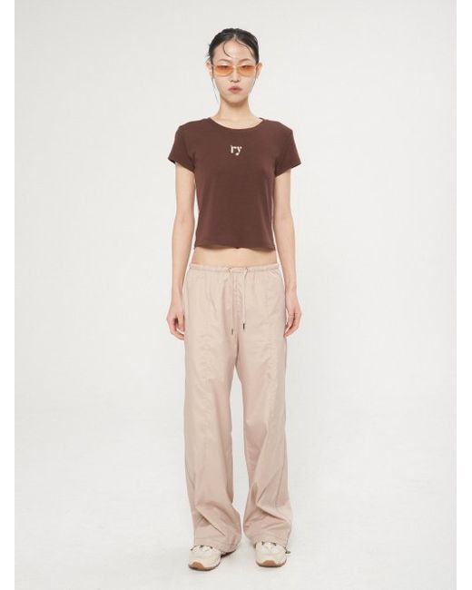 ryuyoung Stitched string trousers