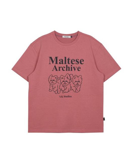 waikei Maltese Archive Line Graphic Short Sleeve T-shirt Dust