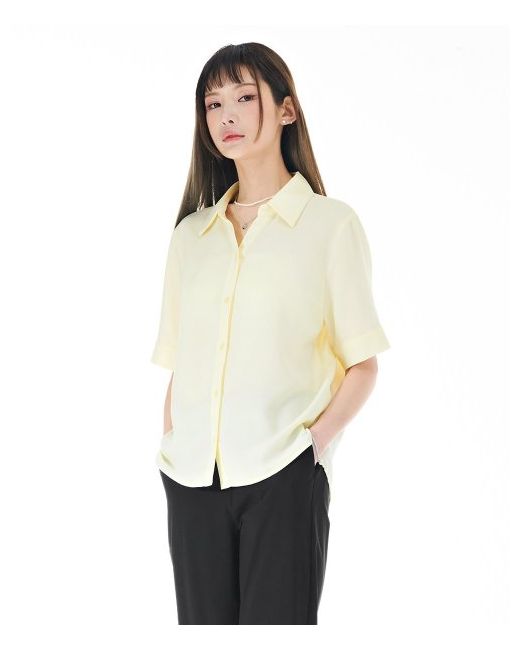 chasecult Simple Open Collar Blouse-CBRG5575D06
