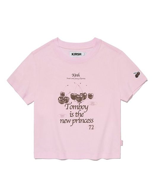 kirsh Cherry Tomboy Graphic T-Shirt