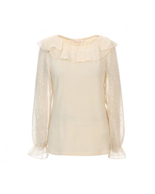 soup Ruffle collar lace sleeve blouse SW9LT86