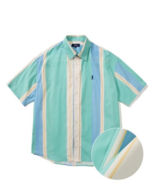 Yale Over Fit High Denstiy Cotton Ss Shirts Mint