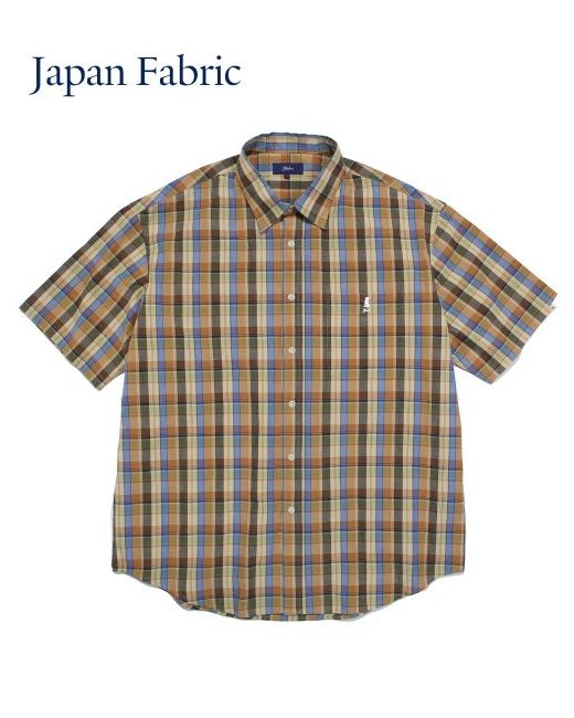 Yale Japan Fabric Cotton Check Ss Shirt