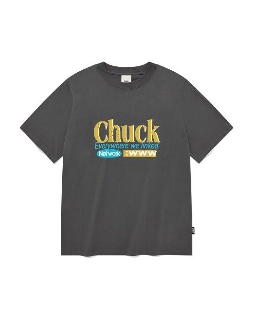chuck Crack Network Short Sleeve T-Shirt Charcoal