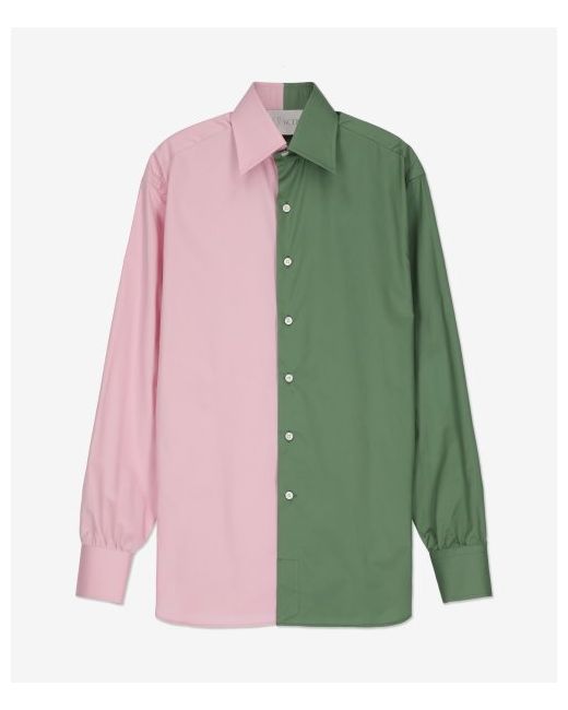 Woera Half Button Up Shirt Sage N1004PINK1759SAGE2241