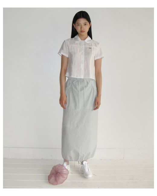 sinoon String Long Skirt Mint