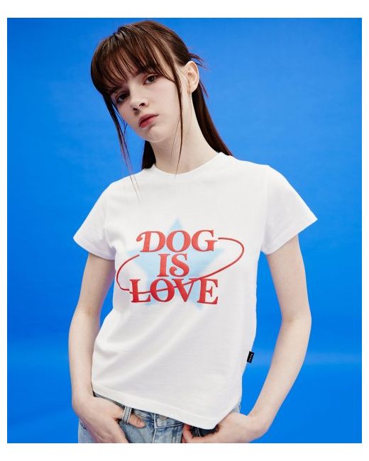 waikei Dog is love star graphic short sleeve t-shirt