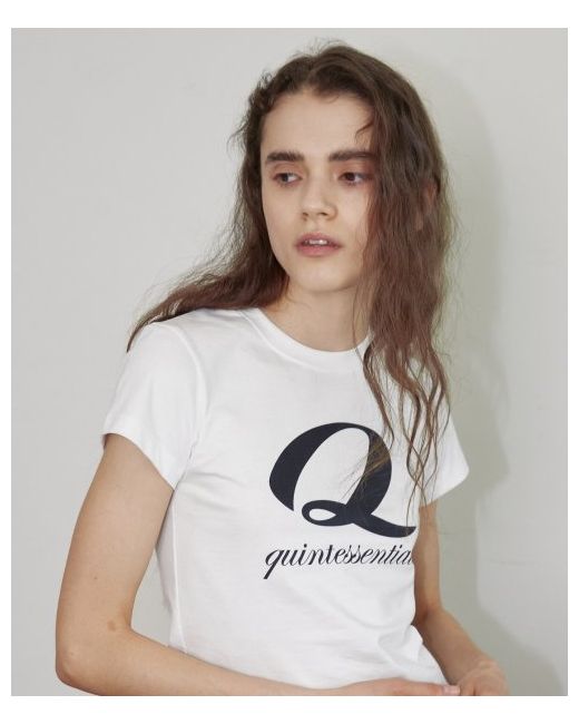 qduroy Cursive Q Cropped T-shirt
