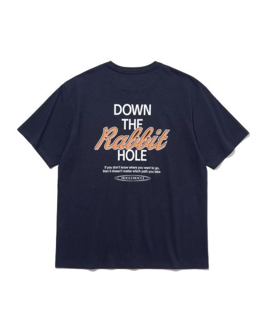 roccirocci Down the Rabbit Hole T-shirt NAVY