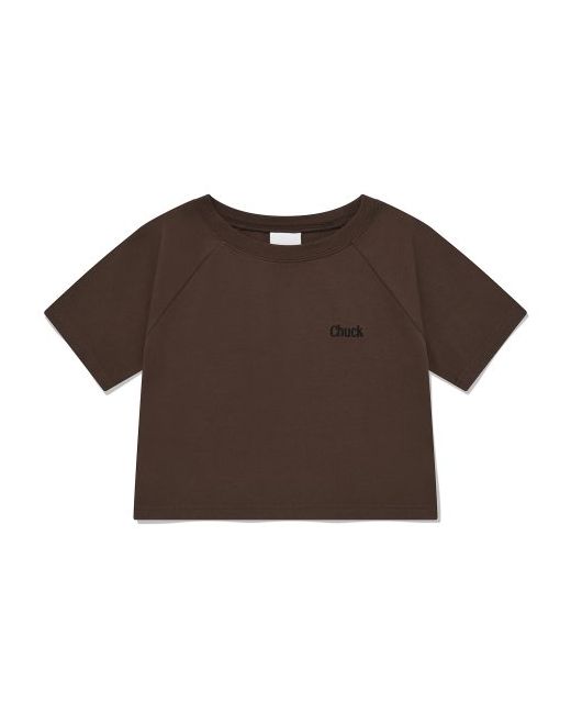 chuck Solid Raglan Crop Short Sleeve T-Shirt Dark