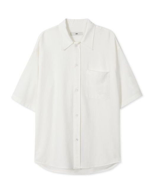 mmic Lint Half Shirt Recycled Cotton NepIvory