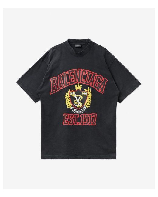 Balenciaga Graphic Logo Print Short Sleeve T-Shirt 739784TOVK11055