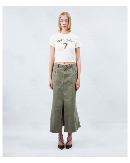 2000archives Washed Maxi Skirt