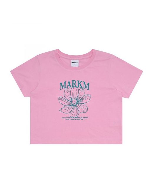markm W Flower Print Crop T-Shirt