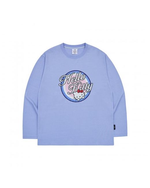 acmedelavie Hello Kitty Artwork Long Sleeve T-Shirt Blue