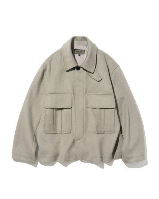 uniformbridge pocket wool short coat