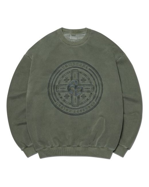 nomanual Overdyed Emblem Sweatshirt Deep