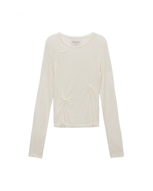 matinkim Pinched Slim Top Ivory