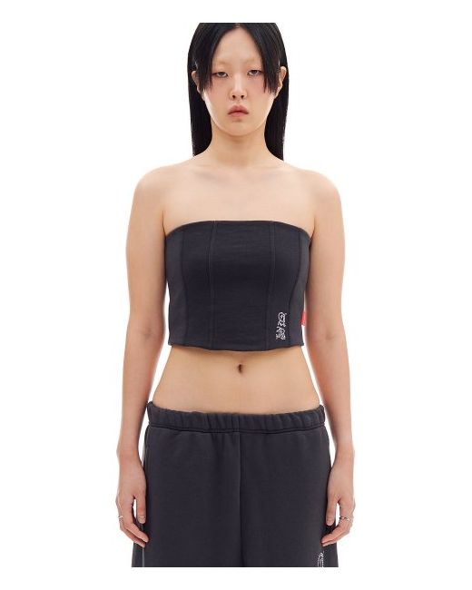 archivebold Ab Zip Tube Top Charcoal
