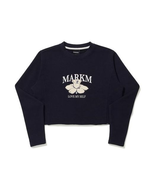 markm W Crop Cutting T-Shirts Navy