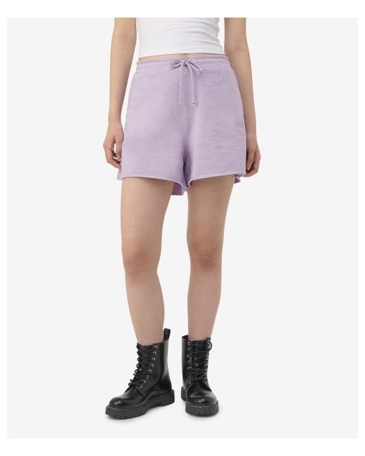 Ganni Sweat Cotton Shorts Pants Misty Lilac T3681712