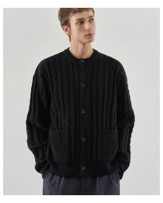 drawfit Oversized PBT Cable Round Cardigan
