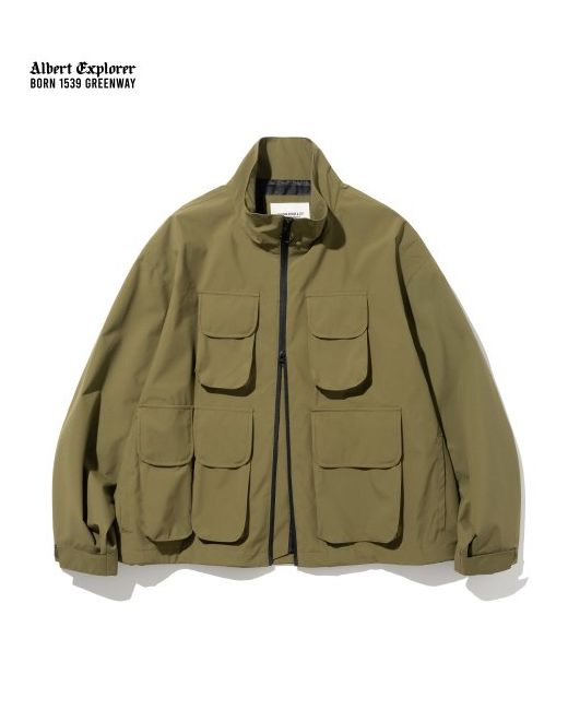 uniformbridge fishing pocket short jacket olive