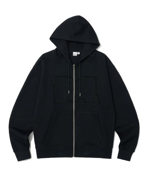 partimento PA logo hooded zip-up